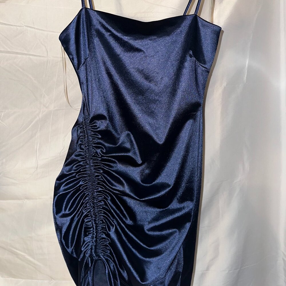 Chic beauty satin mini dress